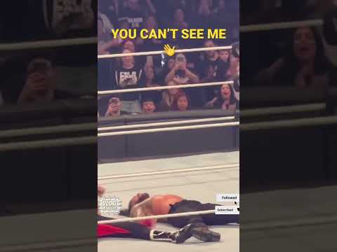 John Cena “You Can’t See Me” to Roman Reigns #wwe #shorts