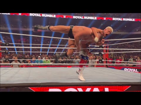 Cody Rhodes eliminates Gunther to win the Royal Rumble