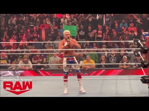 Cody Rhodes calls out Roman Reigns during WWE Raw!!!