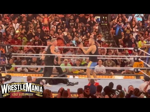 George Kittle helps Pat McAfee defeat The Miz at Wrestlemania 39!!