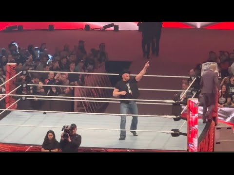 Brock Lesnar shows love to Los Angeles and Crypto Arena during WWE Raw 4/3/23 Off Air!!