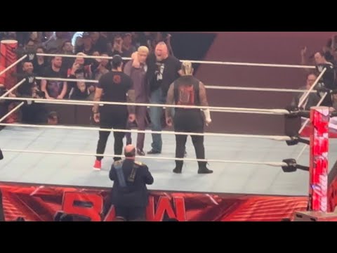 The Bloodline are challenged by Cody Rhodes and Brock Lesnar - WWE Raw 4/3/23