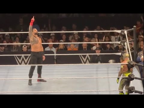Rey Mysterio vs Roman Reigns Undisputed Title Full Match during WWE Live Event!!
