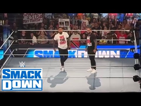 The Usos receive massive live crowd pop - WWE Smackdown 6/23/23