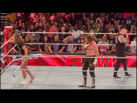 Kevin Owens, Matt Riddle and Sami Zayn smash The Imperium at WWE Event!