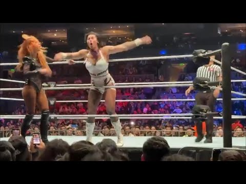 Rhea Ripley vs Becky Lynch vs Natalya FULL MATCH - WWE Live Event