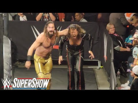 Seth Rollins vs Shinsuke Nakamura Street Fight - WWE Supershow 10/14/2023