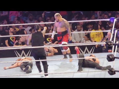 LA Knight Saves Sami Zayn and Smashes The Bloodline during WWE Live Event
