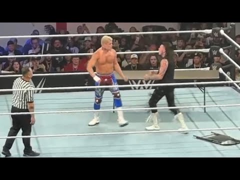 Cody Rhodes vs Dominik Mysterio Street Fight - WWE Live Event!