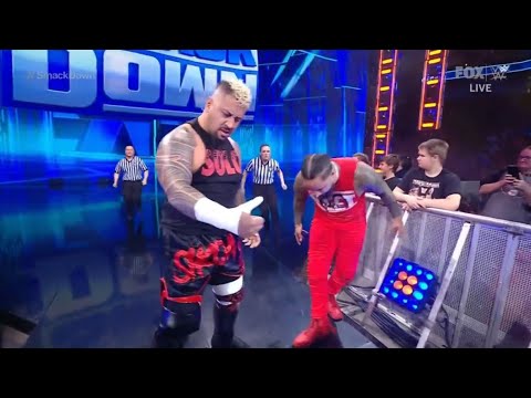 The Bloodline Destroy Cameron Grimes - WWE Smackdown 1/12/2024