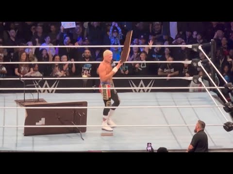Cody Rhodes SIGNS and gives table to fans from Oakland Street Fight | Road to WrestleMania 02/17/24
