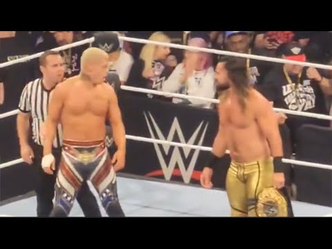 Cody Rhodes & Seth Rollins vs Solo Sikoa & Jimmy Uso - WWE Road to Wrestlemania