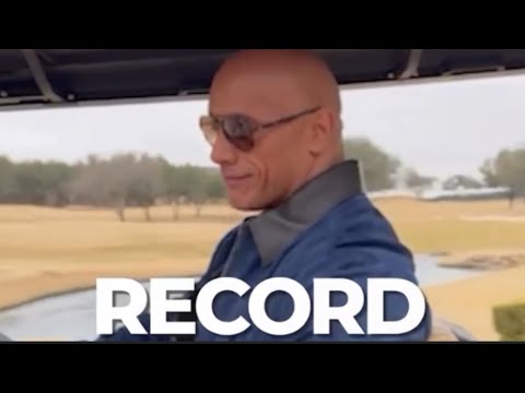 Dwayne “The Rock” Johnson sets a new Guinness Book World Record