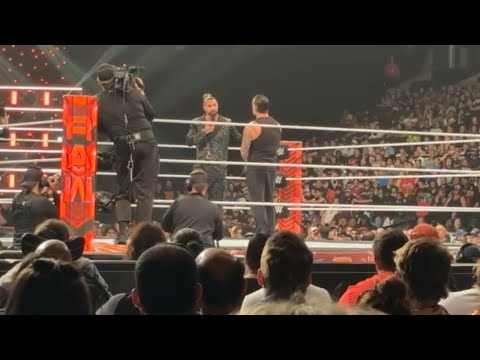 Seth Rollins interrupts CM Punk live Ottawa crowd pop during WWE Raw 7/7/2024