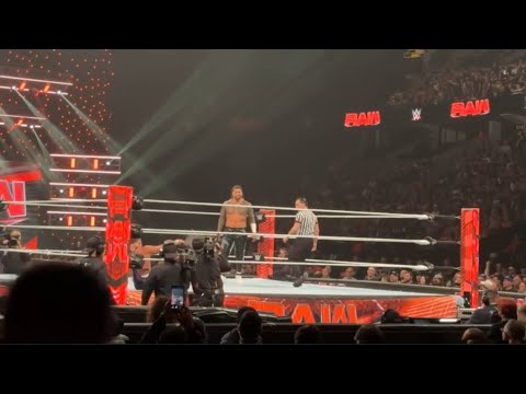 Jey Uso vs Chad Gable live Ottawa crowd pop - WWE Raw 7/8/2024