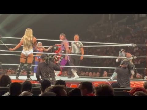 Liv Morgan & Dominik Mysterio vs Rey Mysterio & Zelina Vega - WWE Raw 7/9/2024