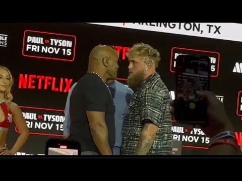 Mike Tyson and Jake Paul BRAWL during PRESS CONFERENCE!!! 8/18/2024