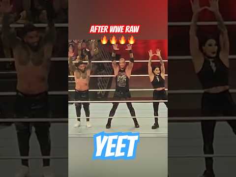 Rhea Ripley, Damian Priest & Jey Uso YEET Off Air After WWE Raw #wwe #shorts #yeet