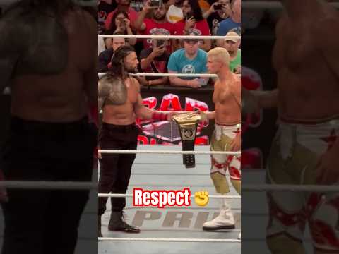 Respect. #codyrhodes #romanreigns #wwe #shorts