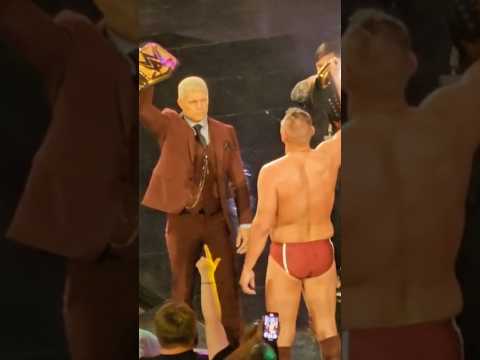 Cody Rhodes Confronts Gunther Off Air After WWE Raw #shorts #wwe #codyrhodes #gunther