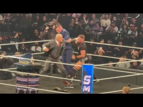 Cody Rhodes Brawls With Gunther Live Crowd Pop - WWE Smackdown 10/25/24